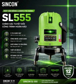 Máy cân mực laser tia xanh Sincon SL-555