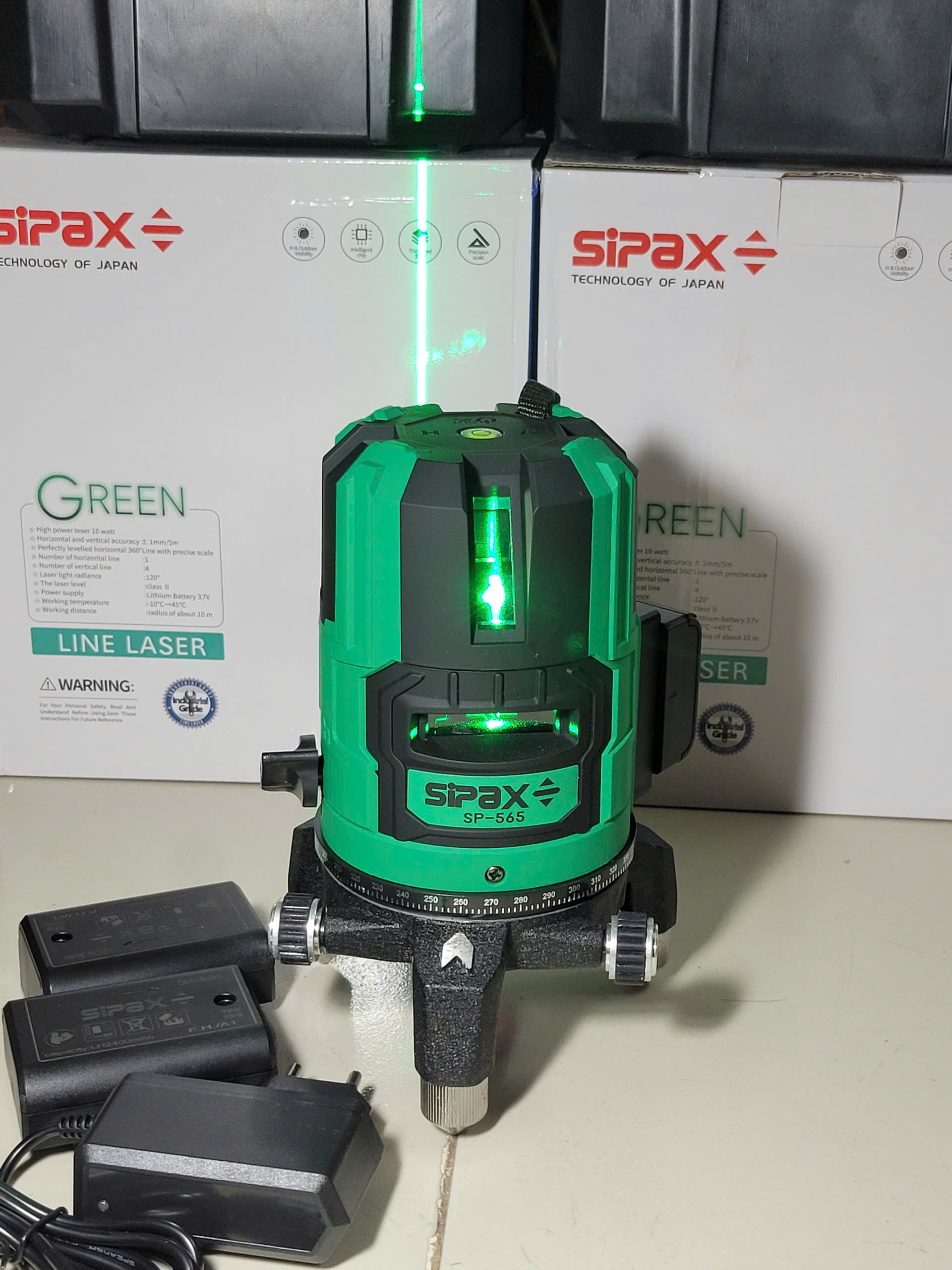 Máy cân bằng laser 5 tia xanh siêu sáng